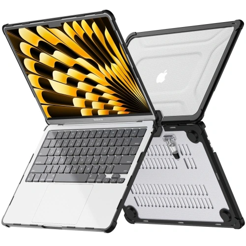 Buy Case Tech-Protect Smartshell Pro Apple MacBook Air 13” (M2/M3/M4) 2023-2025 Black/clear - THP4091 - {ean13} - Home Screen Store Europe