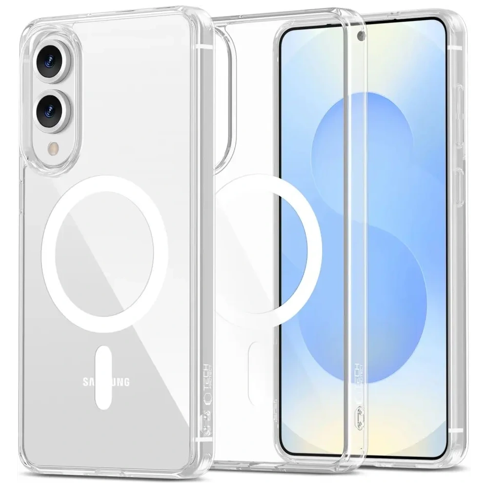 Etui Tech-Protect Flexair Hybrid MagSafe Samsung Galaxy S25 Edge Clear