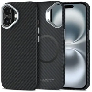 Buy Case Tech-Protect Ion Carbon MagSafe Apple iPhone 16 Black/silver - THP4093 - {ean13} - Home Screen Store Europe