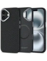 Case Tech-Protect Ion Carbon MagSafe Apple iPhone 16 Black/silver