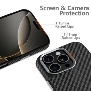 Buy Case Tech-Protect Ion Carbon MagSafe Apple iPhone 16 Black/silver - THP4093 - {ean13} - Home Screen Store Europe
