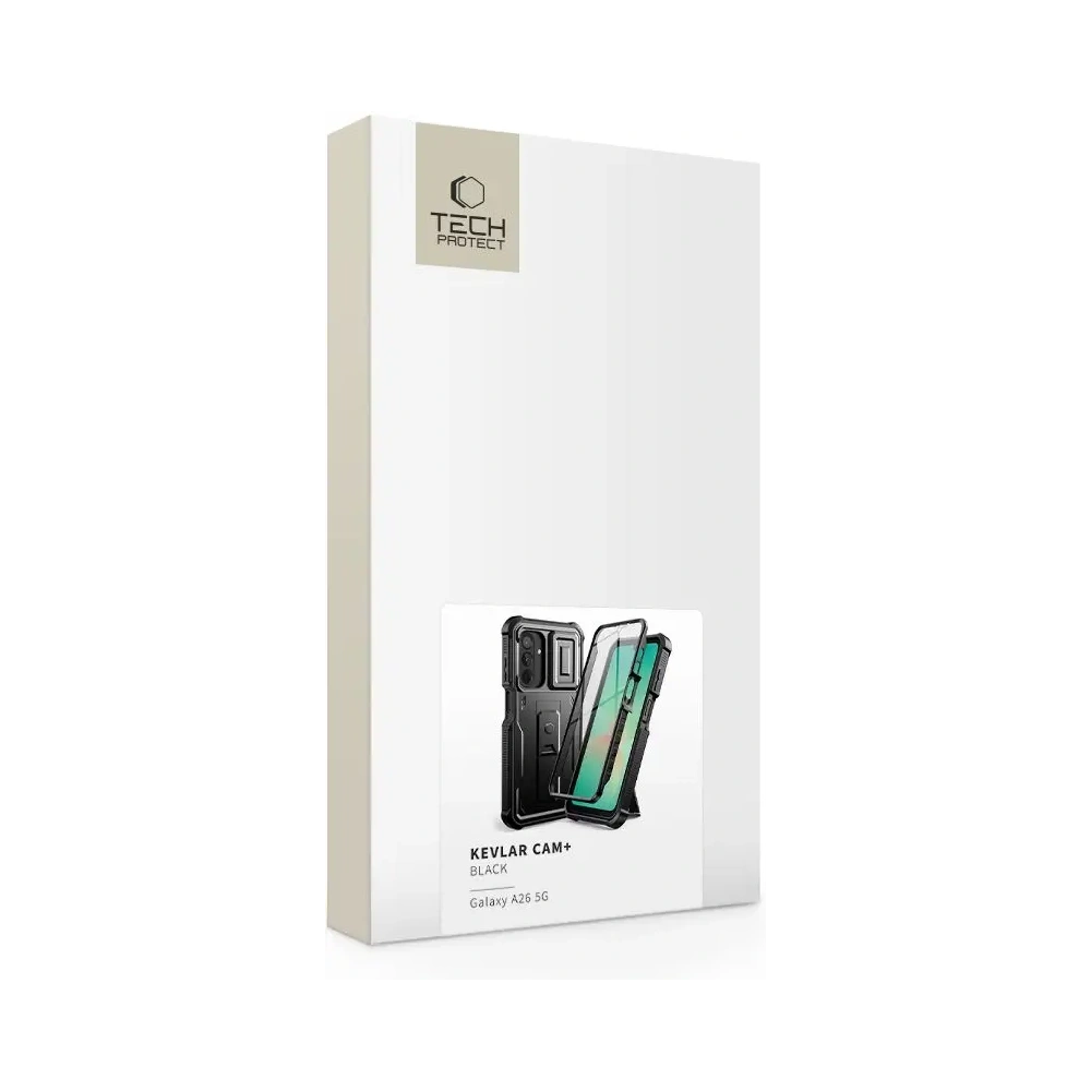 Etui Tech-Protect Kevlar Cam+ Samsung Galaxy A26 5G Black