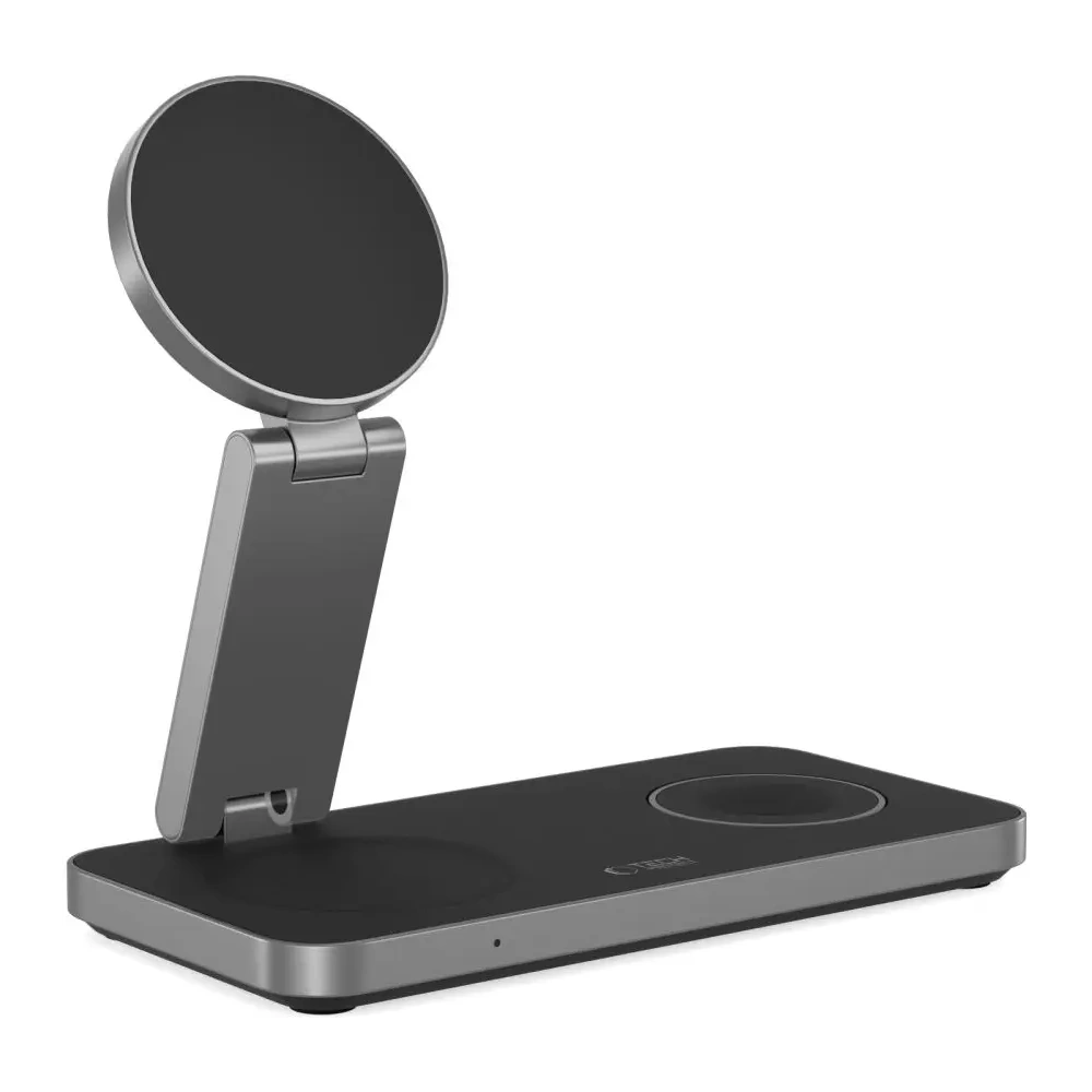 Ładowarka bezprzewodowa 3w1 Tech-Protect QI15W-A47 3in1 Magnetic MagSafe Wireless Charger Black