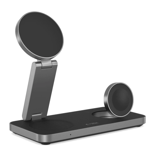 Kup Încărcător wireless 3w1 Tech-Protect QI15W-A47 3in1 Magnetic MagSafe Wireless Charger Black - THP4098 - {ean13} - Sklep Home Screen