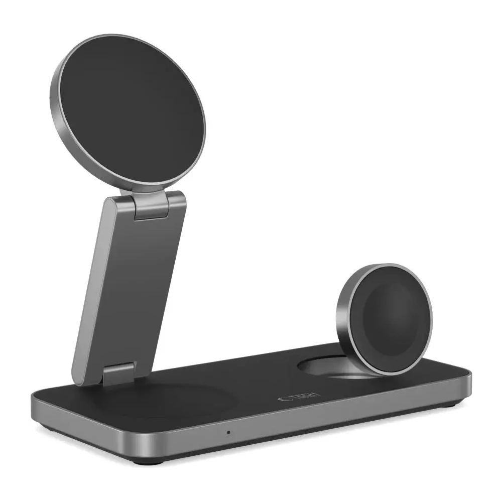 Ładowarka bezprzewodowa 3w1 Tech-Protect QI15W-A47 3in1 Magnetic MagSafe Wireless Charger Black
