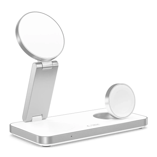 Kup Încărcător wireless 3w1 Tech-Protect QI15W-A47 3in1 Magnetic MagSafe Wireless Charger Alb - THP4099 - {ean13} - Sklep Home Screen