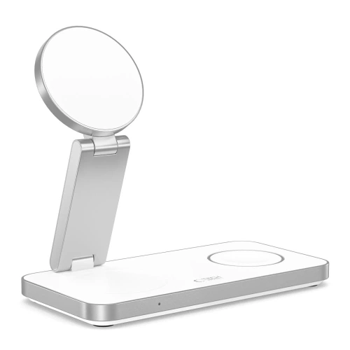 Kup Încărcător wireless 3w1 Tech-Protect QI15W-A47 3in1 Magnetic MagSafe Wireless Charger Alb - THP4099 - {ean13} - Sklep Home Screen