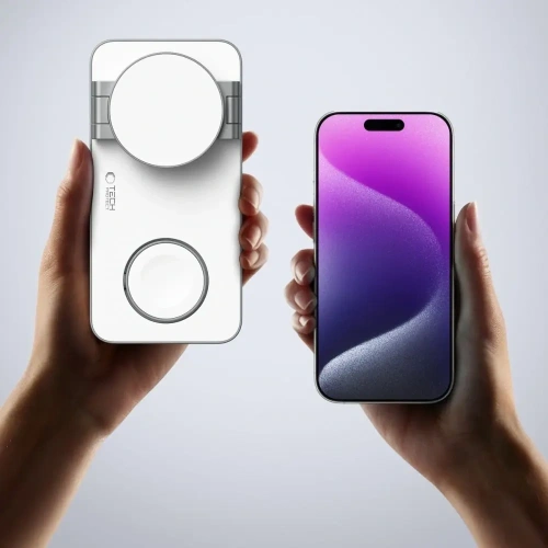 Kup Bezdrátová nabíječka 3w1 Tech-Protect QI15W-A47 3in1 Magnetic MagSafe Wireless Charger White - THP4099 - {ean13} - Sklep Home Screen