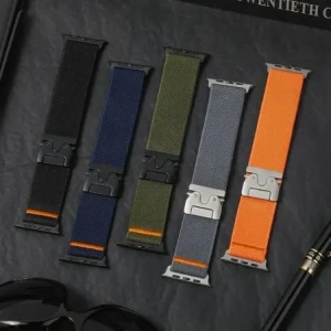 Kup Panglica Tech-Protect Nylon Clasp Apple Watch 6 / 7 / 8 / 9 / 10 / SE / Ultra 1 / 2 44/45/46/49mm Titan - THP4108 - {ean13} - Sklep Home Screen