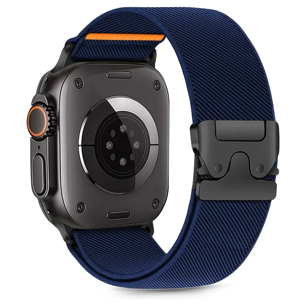 Pasek Tech-Protect Nylon Clasp Apple Watch 6 / 7 / 8 / 9 / 10 / SE / Ultra 1 / 2 44/45/46/49mm Navy