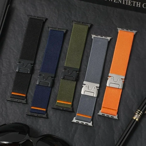 Kup Páska Tech-Protect Nylon Clasp Apple Watch 6 / 7 / 8 / 9 / 10 / SE / Ultra 1 / 2 44/45/46/49mm Námořnická modř - THP4109 - {ean13} - Sklep Home Screen