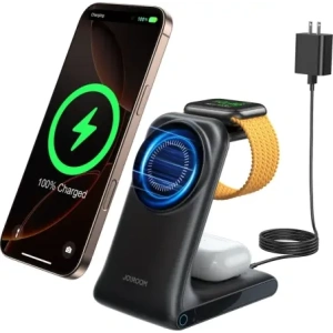 Buy Wireless charger 3w1 Joyroom JR-W15 MagSafe black - JYR1239 - {ean13} - Home Screen Store Europe
