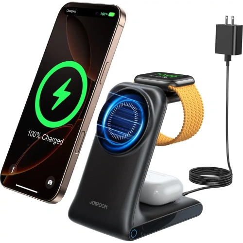 Kup Încărcător wireless 3w1 Joyroom JR-W15 MagSafe negru - JYR1239 - {ean13} - Sklep Home Screen