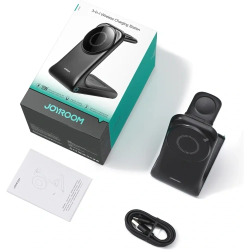 Kup Încărcător wireless 3w1 Joyroom JR-W15 MagSafe negru - JYR1239 - {ean13} - Sklep Home Screen