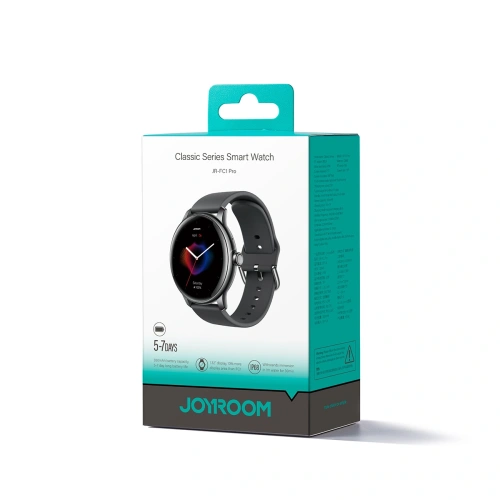 Kup Smartwatch Joyroom Classis Series JR-FC1 hívásfogadási funkcióval / IP68 védelemmel, sötétszürke - JYR1240 - {ean13} - Sklep Home Screen