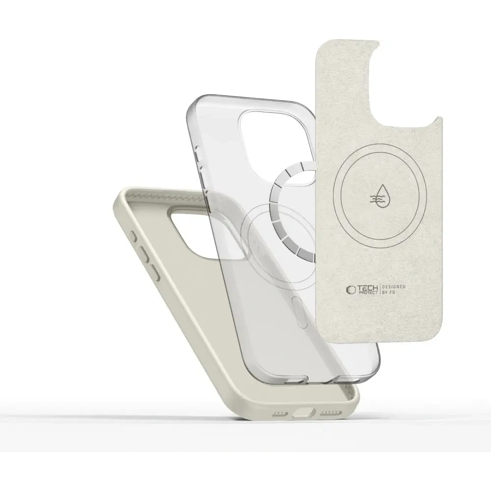 [CR] Etui Tech-Protect Silicone Pure MagSafe Apple iPhone 15 Pro Max Cosmic Latte