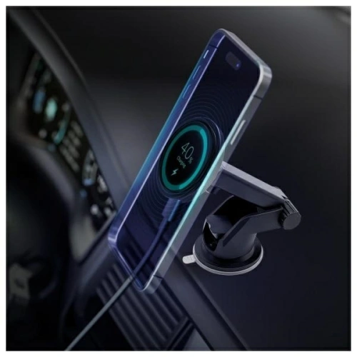Kup 3MK MagCharger 15W Černý bezdrátový nabíjecí držák do auta pro palubní desku - 3MK15934 - {ean13} - Sklep Home Screen