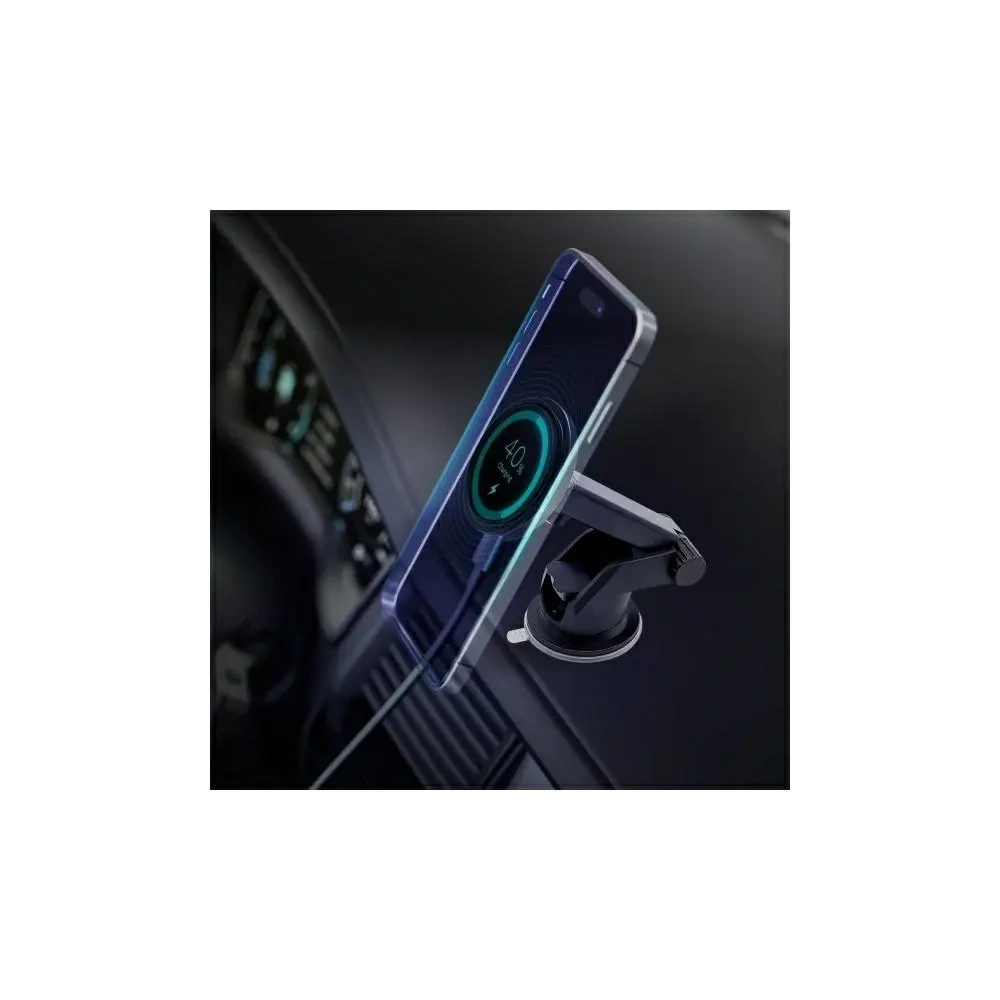Uchwyt samochodowy na kokpit z ładowaniem bezprzewodowym 3MK Car MagCharger 15W czarny