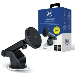 Kup 3MK MagCharger 15W Černý bezdrátový nabíjecí držák do auta pro palubní desku - 3MK15934 - {ean13} - Sklep Home Screen