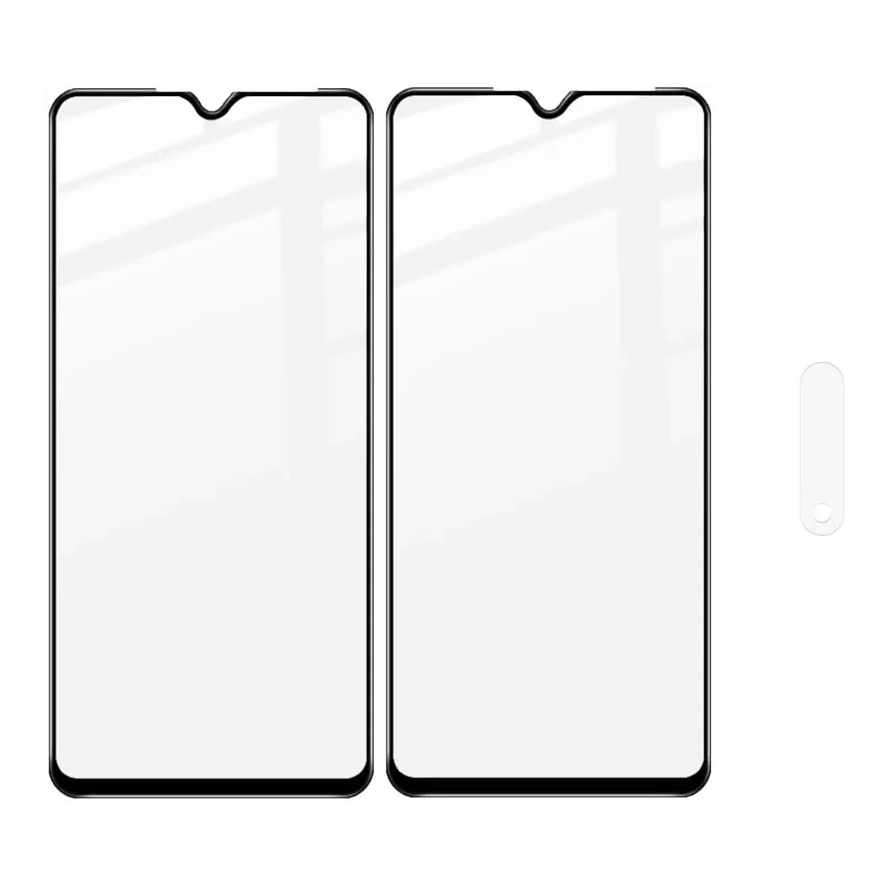 2x szkło na ekran + 1x na aparat Bizon Edge 2 Pack do Oppo A31