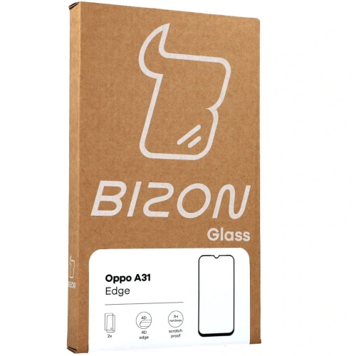 Kup Bizon Edge 2 Pack 2x gehärtetes Glas + 1x Linsenschutz für Oppo A31 - BIZ8935 - {ean13} - Sklep Home Screen