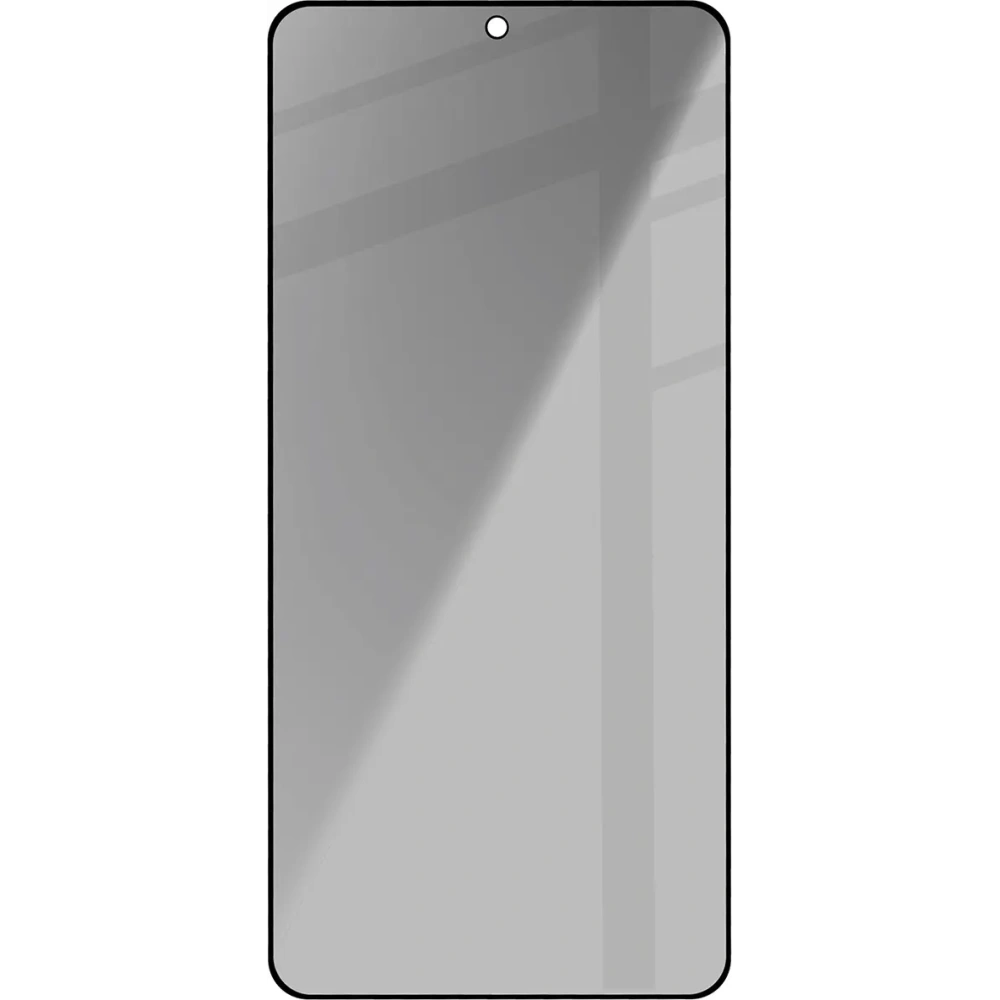 Prywatyzujące szkło hartowane Bizon Glass Edge Shadow do Samsung Galaxy S25 Edge przyciemniane z czarną ramką