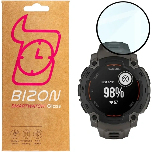Kup Bizon Glas Uhr Edge Hybrid Garmin Instinct E 45mm schwarz - BIZ8939 - {ean13} - Sklep Home Screen