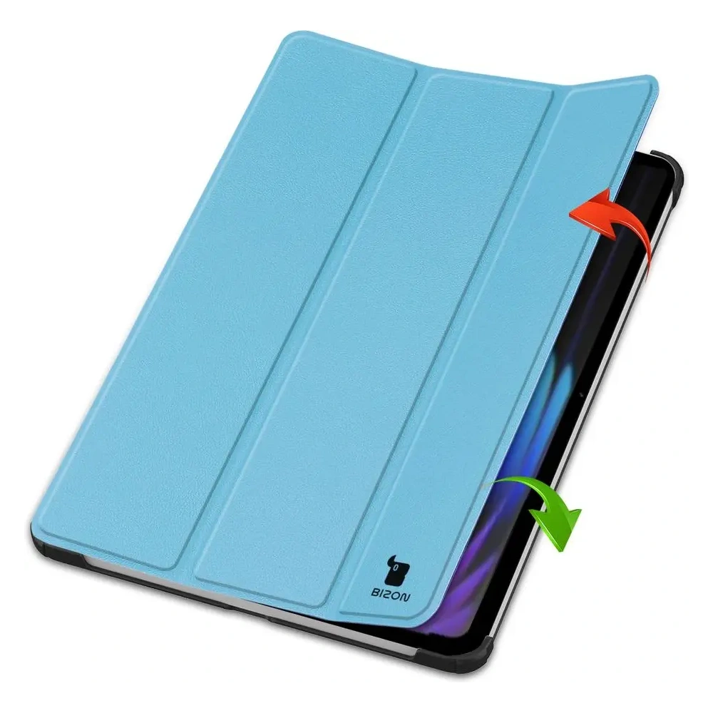 Etui z klapką Bizon Case Tab Croc do Xiaomi Pad 7 / 7 Pro błękitne