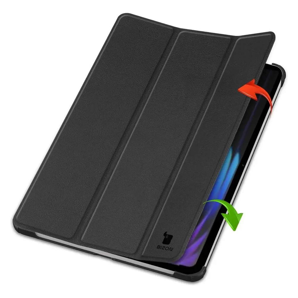 Etui z klapką Bizon Case Tab Croc do Xiaomi Pad 7 / 7 Pro czarne