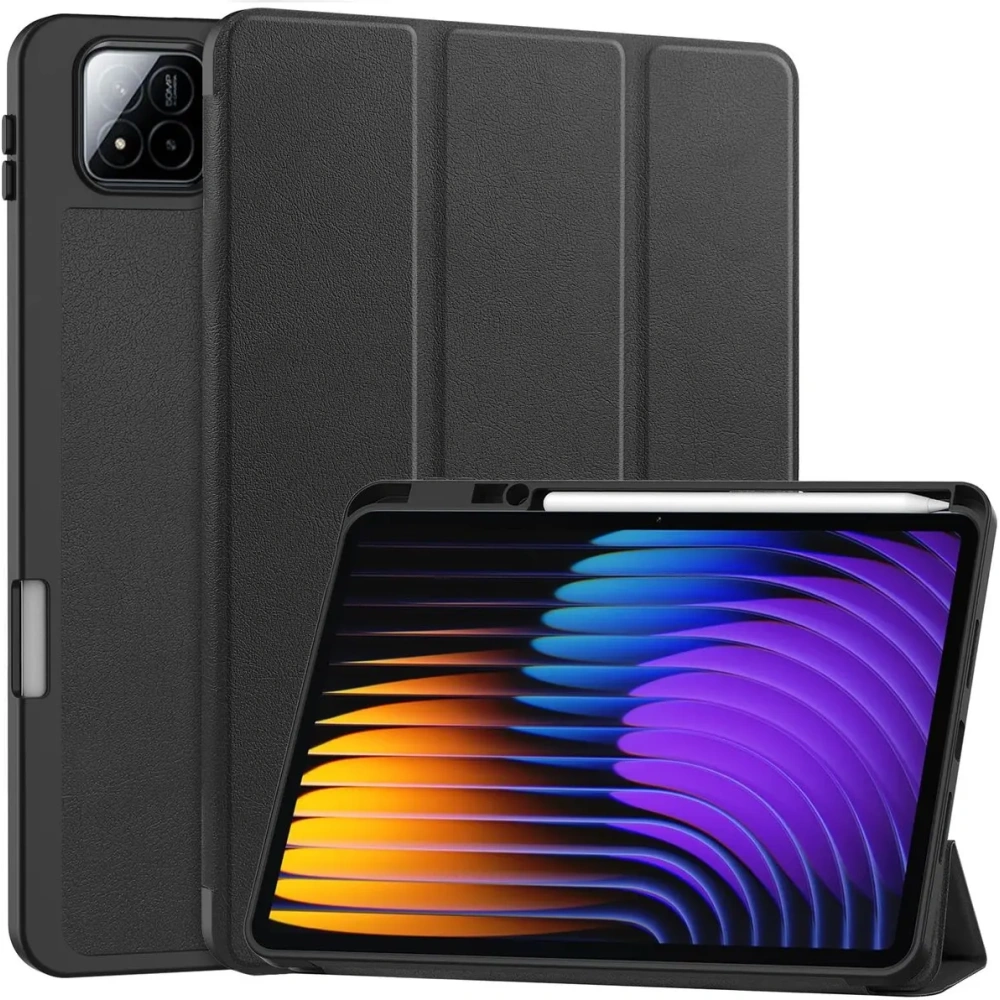 Etui z klapką Bizon Case Tab Lizard do Xiaomi Pad 7 / 7 Pro czarne