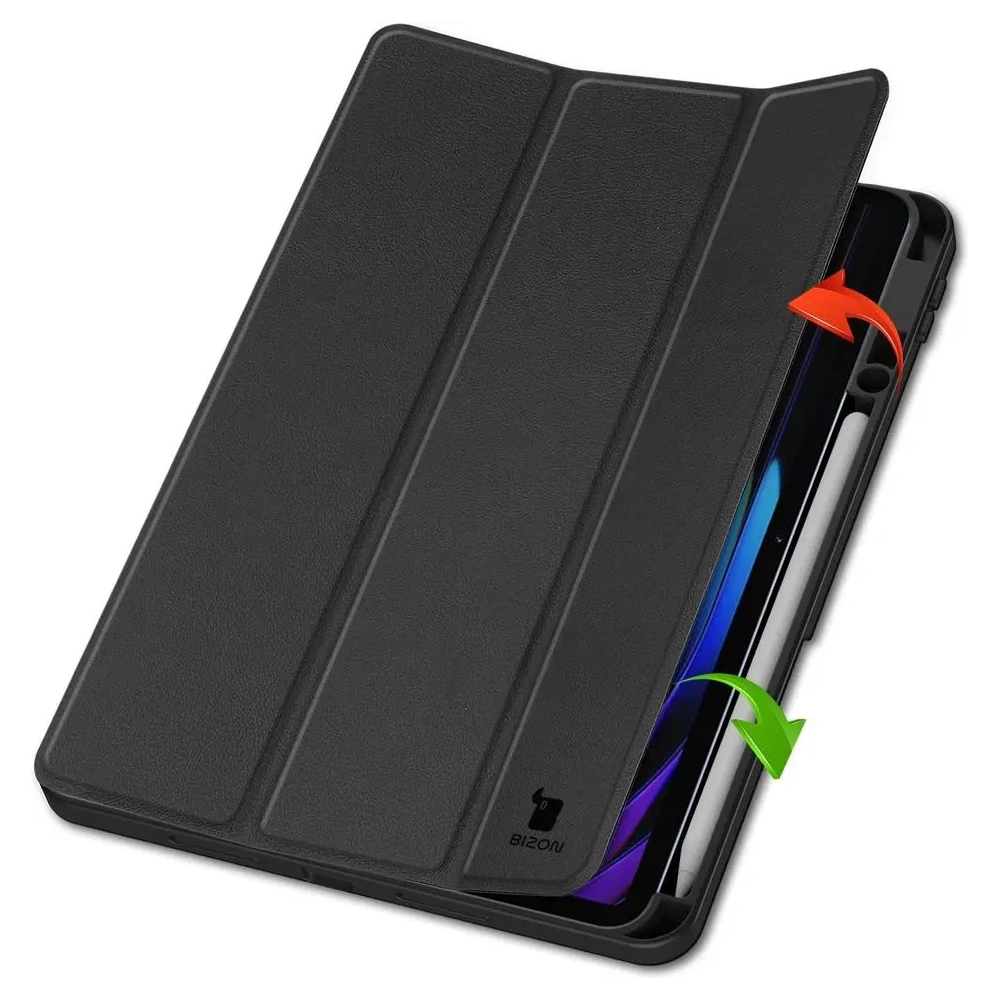 Etui z klapką Bizon Case Tab Lizard do Xiaomi Pad 7 / 7 Pro czarne