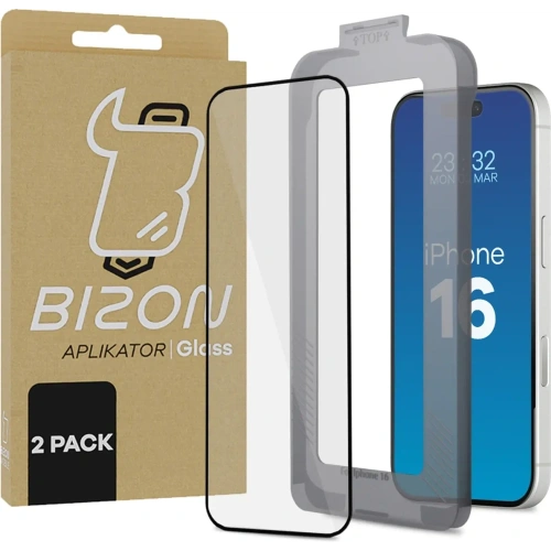 Buy Bizon Glass Aplikator Apple iPhone 16 [2 PACK] - BIZ8949 - {ean13} - Home Screen Store Europe