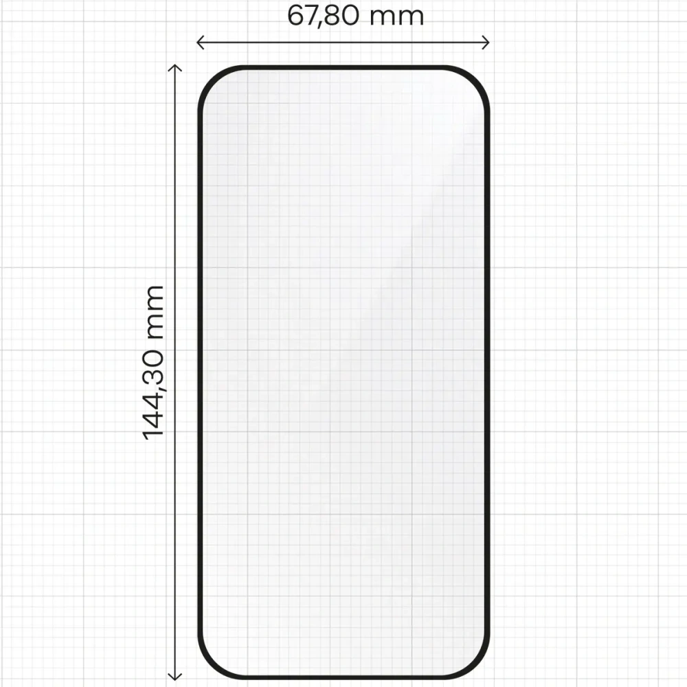 Szkło hartowane z ramką do łatwej aplikacji Bizon Glass Aplikator do Apple iPhone 16 [2 PACK]