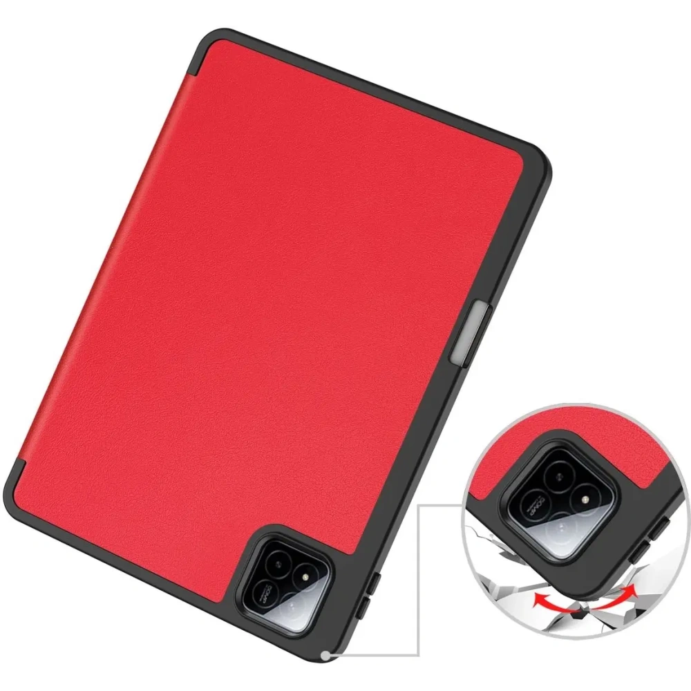 Etui z klapką Bizon Case Tab Lizard do Xiaomi Pad 7 / 7 Pro czerwone