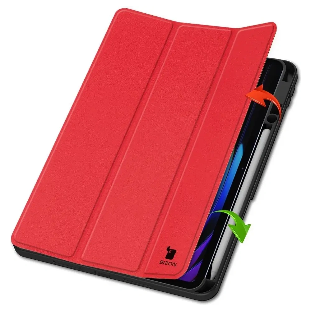 Etui z klapką Bizon Case Tab Lizard do Xiaomi Pad 7 / 7 Pro czerwone