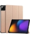 Etui z klapką Bizon Case Tab Croc do Xiaomi Pad 7 / 7 Pro różowozłote