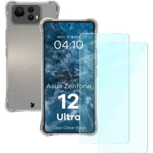 Kup Bizon Case Clear Pack carcasă + 2x sticlă pentru ecran Asus Zenfone 12 Ultra clară - BIZ8960 - {ean13} - Sklep Home Screen