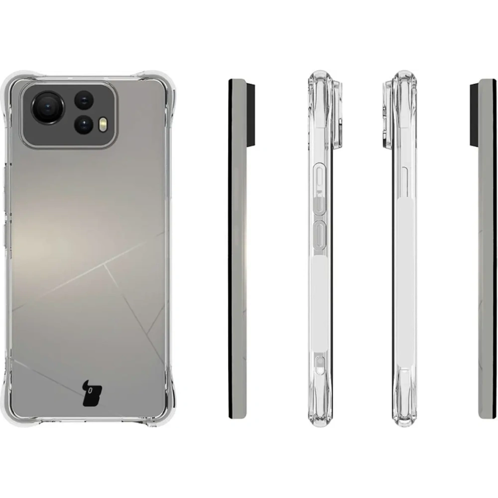 Etui + 2x szkło na ekran Bizon Case Clear Pack do Asus Zenfone 12 Ultra przezroczyste