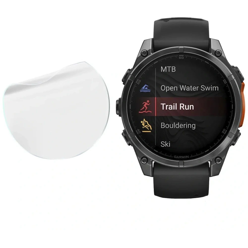 Folia hydrożelowa na ekran Bizon Glass Watch Hydrogel do Garmin Tactix 8 AMOLED 51mm / SOLAR 51mm [2 PACK]