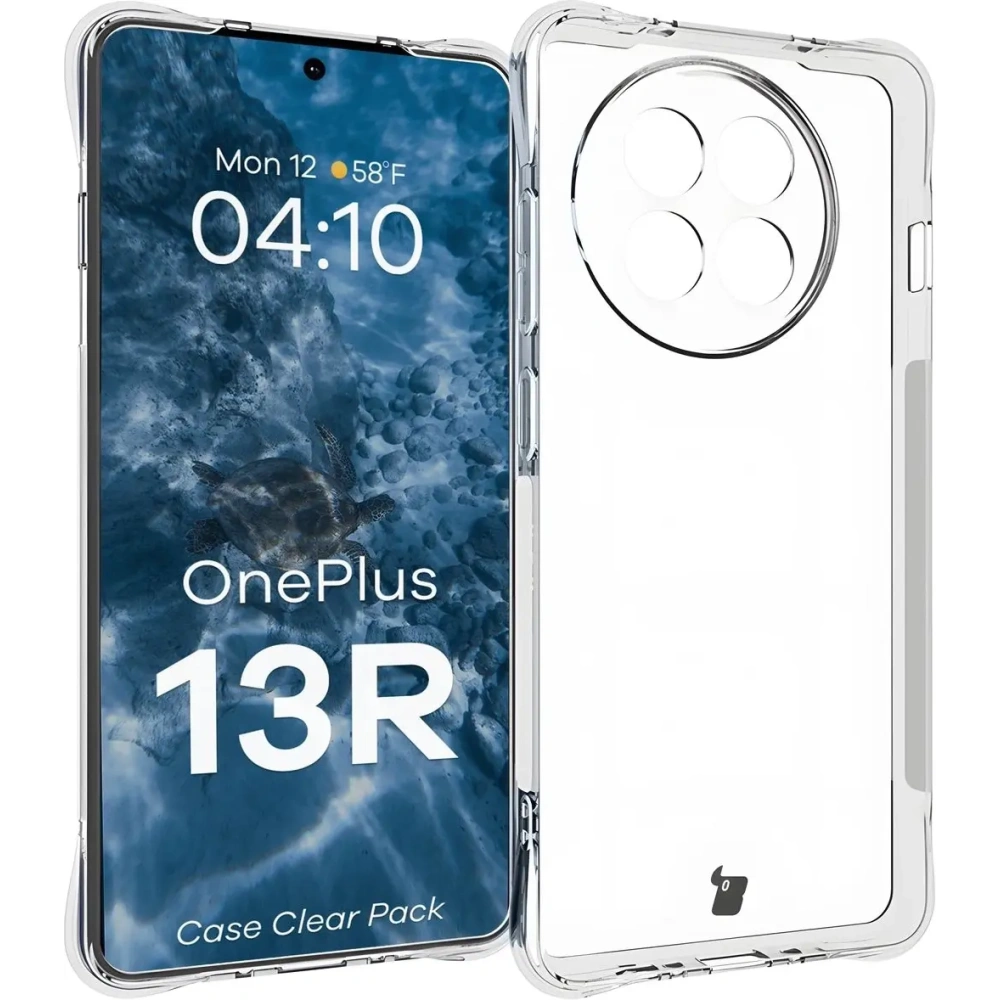 Etui + 2x szkło na ekran Bizon Case Clear Pack do OnePlus 13R przezroczyste