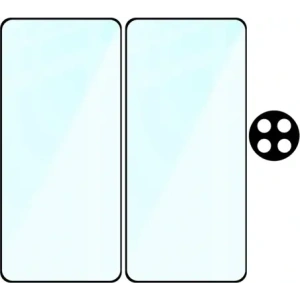 Buy Bizon Edge 2 Pack 2x tempered glass + 1x lens protection OnePlus 13R - BIZ8964 - {ean13} - Home Screen Store Europe