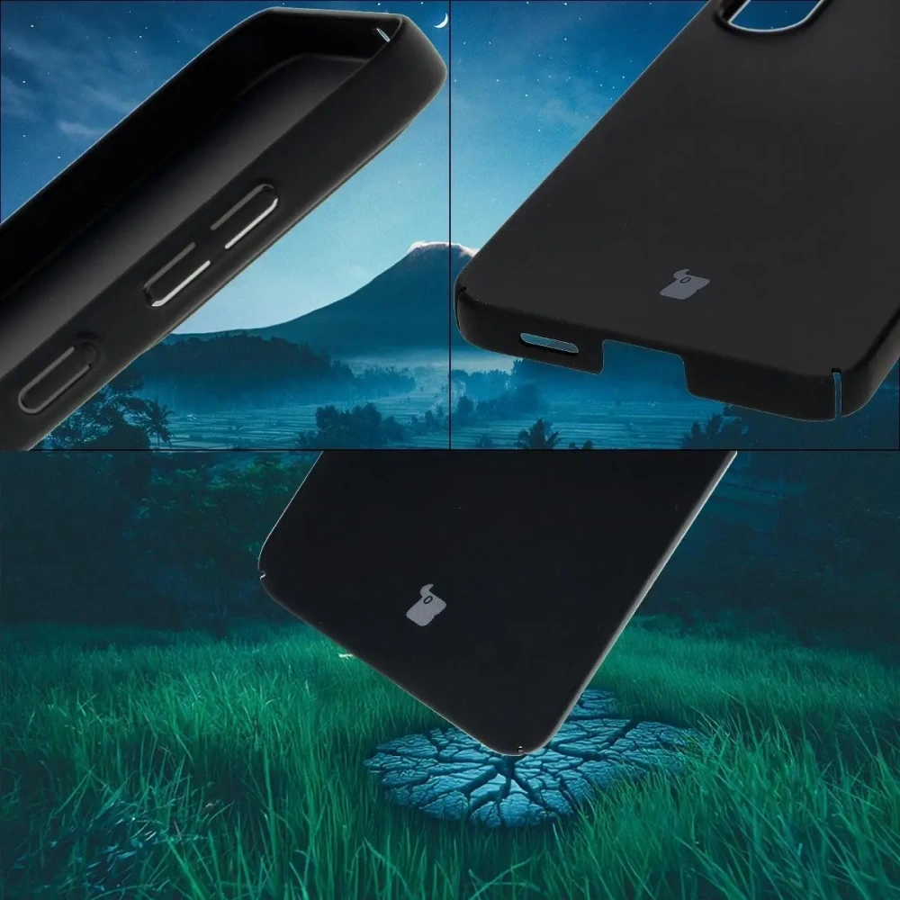 Etui Bizon Case Łupka do Samsung Galaxy S25+ Plus czarne