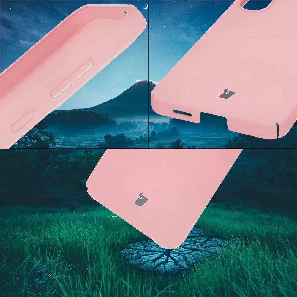 Etui Bizon Case Łupka do Samsung Galaxy S25+ Plus różowe