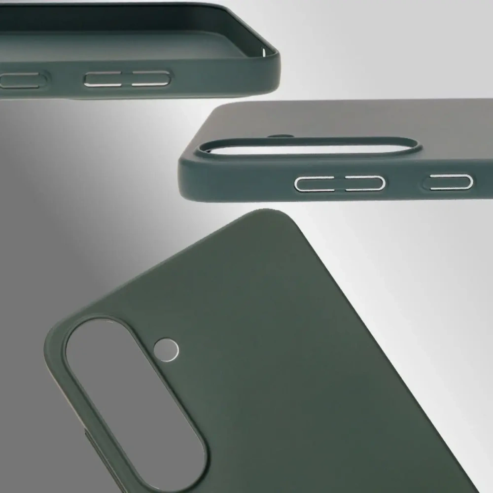 Etui Bizon Case Łupka do Samsung Galaxy S25+ Plus zielone