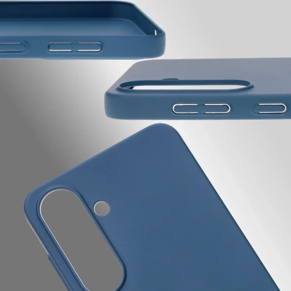 Etui Bizon Case Łupka do Samsung Galaxy S25 niebieskie