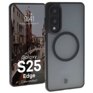 Kup Bizon Case MatteO Magnetic Samsung Galaxy S25 Edge kouřově černá - BIZ8975 - {ean13} - Sklep Home Screen