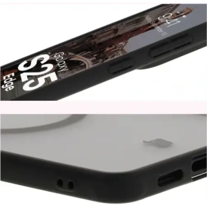 Kup Etui z pierścieniem magnetycznym Bizon Case MatteO do Samsung Galaxy S25 Edge przydymione-czarne - BIZ8975 - {ean13} - Sklep Home Screen