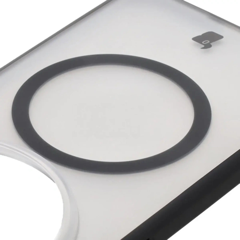 Etui z pierścieniem magnetycznym Bizon Case MatteO do Xiaomi 15 Ultra przydymione-czarne