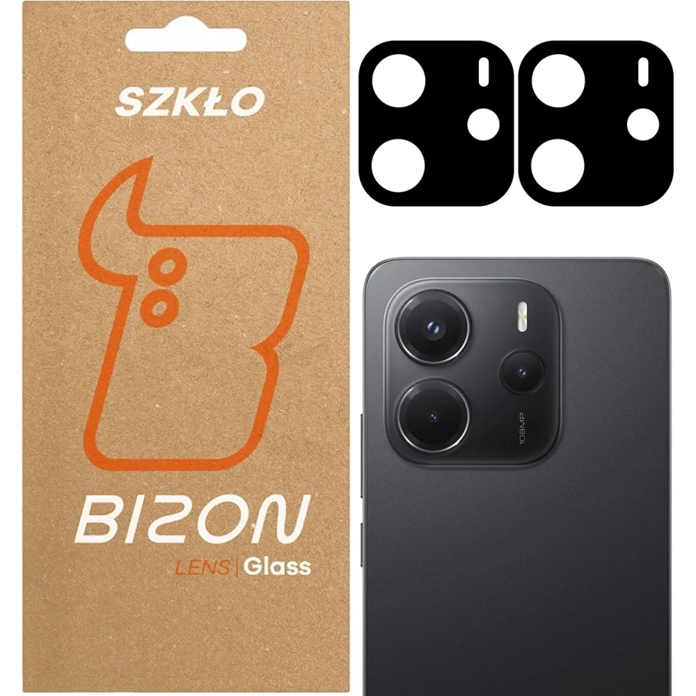 Szkło na aparat Bizon Glass Silk Lens do Xiaomi Redmi Note 14 4G [2 PACK]