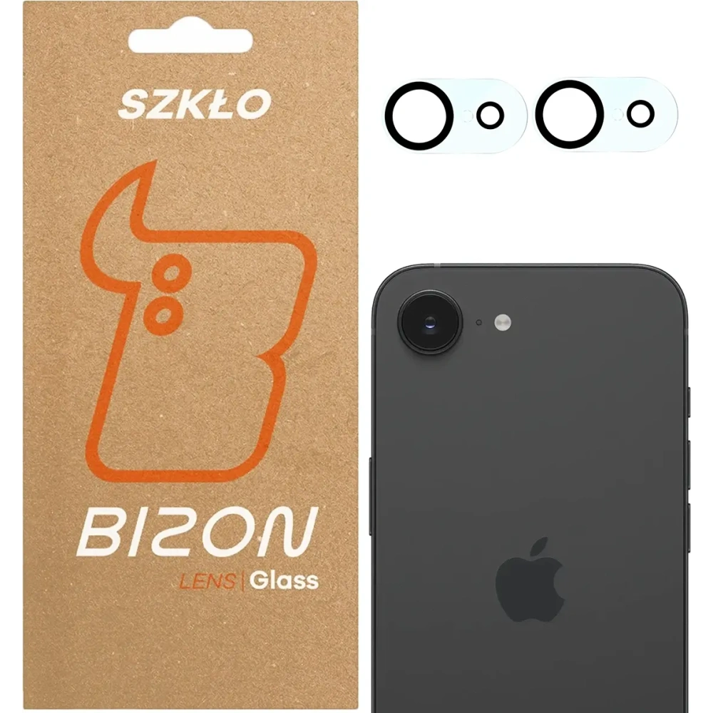 Szkło na aparat Bizon Glass Silk Lens do Apple iPhone 16e [2 PACK]